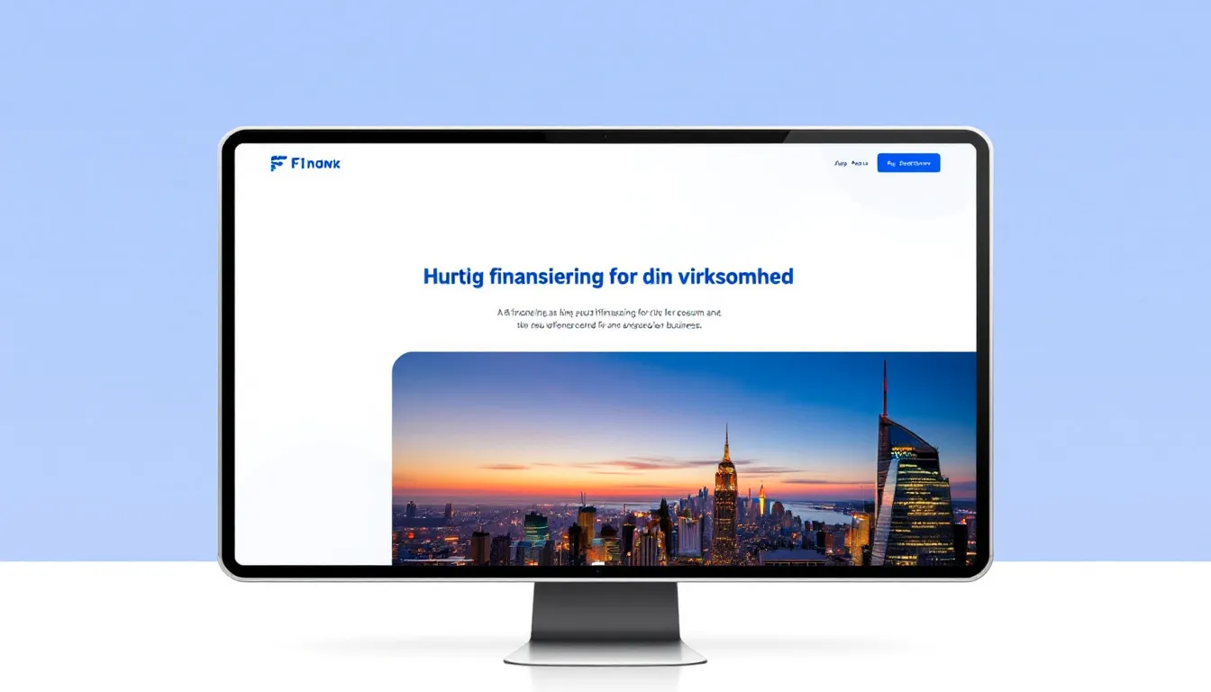 Online hurtig virksomhedsfinansiering.